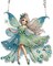 Green Butterfly Fairy Diamond Art Painting Hanging Pendant Kit